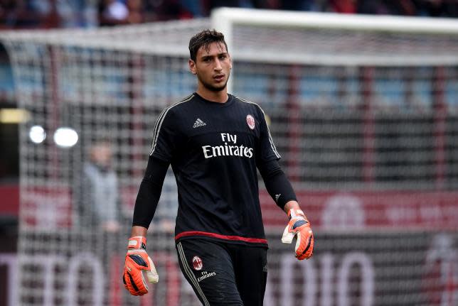 One of the stars of the future, AC Milan's Gianluigi Donnarumma.