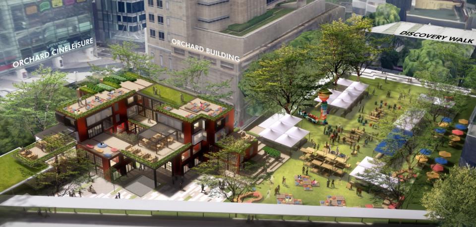 Artist impression of Grange Road event space (SOURCE: Singapore Tourism Board)