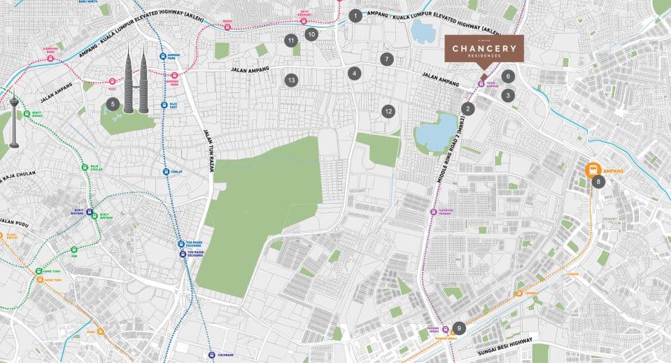 <em>©Radium Development</em> | Are map of <em>R Suites Chancery Residences</em>