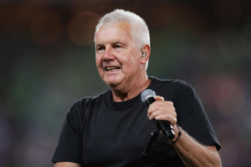 Daryl Braithwaite performs during the 2019 NRL Grand Final match