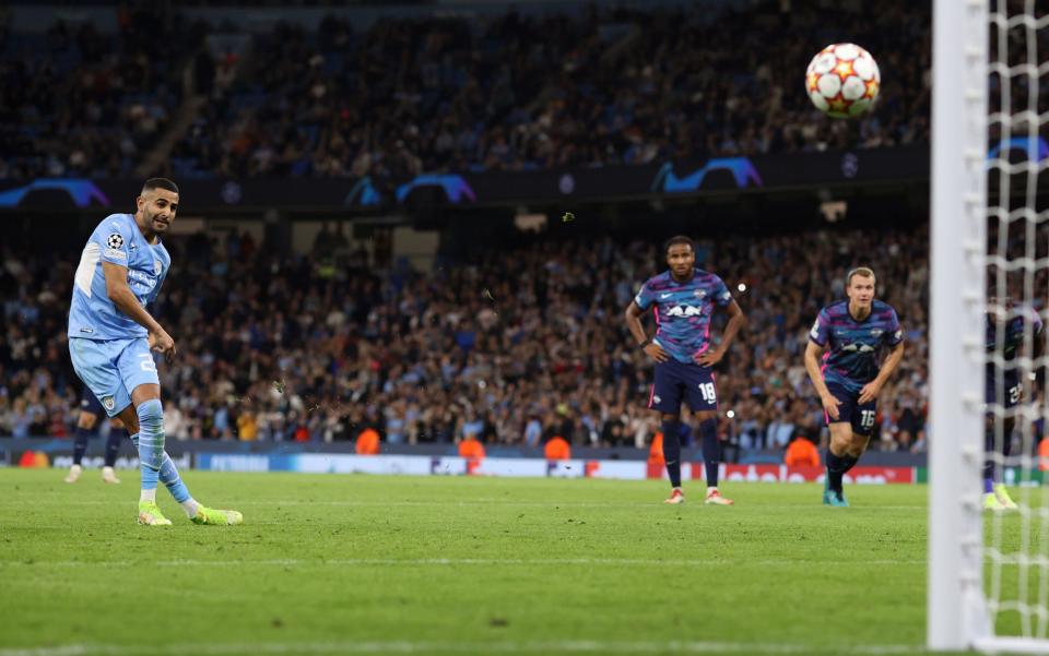 Mahrez buries his penalty - Charlotte Wilson/Offside/Offside via Getty Images