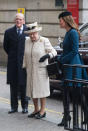 <p>Prince Philip, the Queen and Kate had a joint engagement to celebrate the 150th anniversary of London Underground<em> [Photo: Getty]</em> </p>