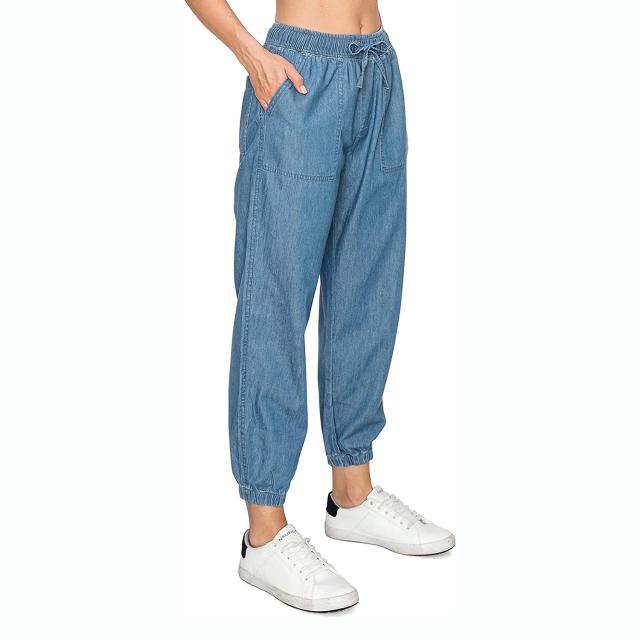 Not a Worry Denim Joggers