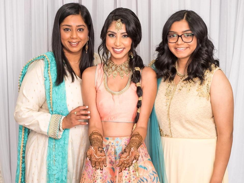 Hemali Mistry and her two sisters
