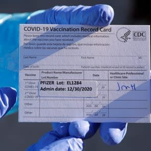 Covid-19 vaccination card