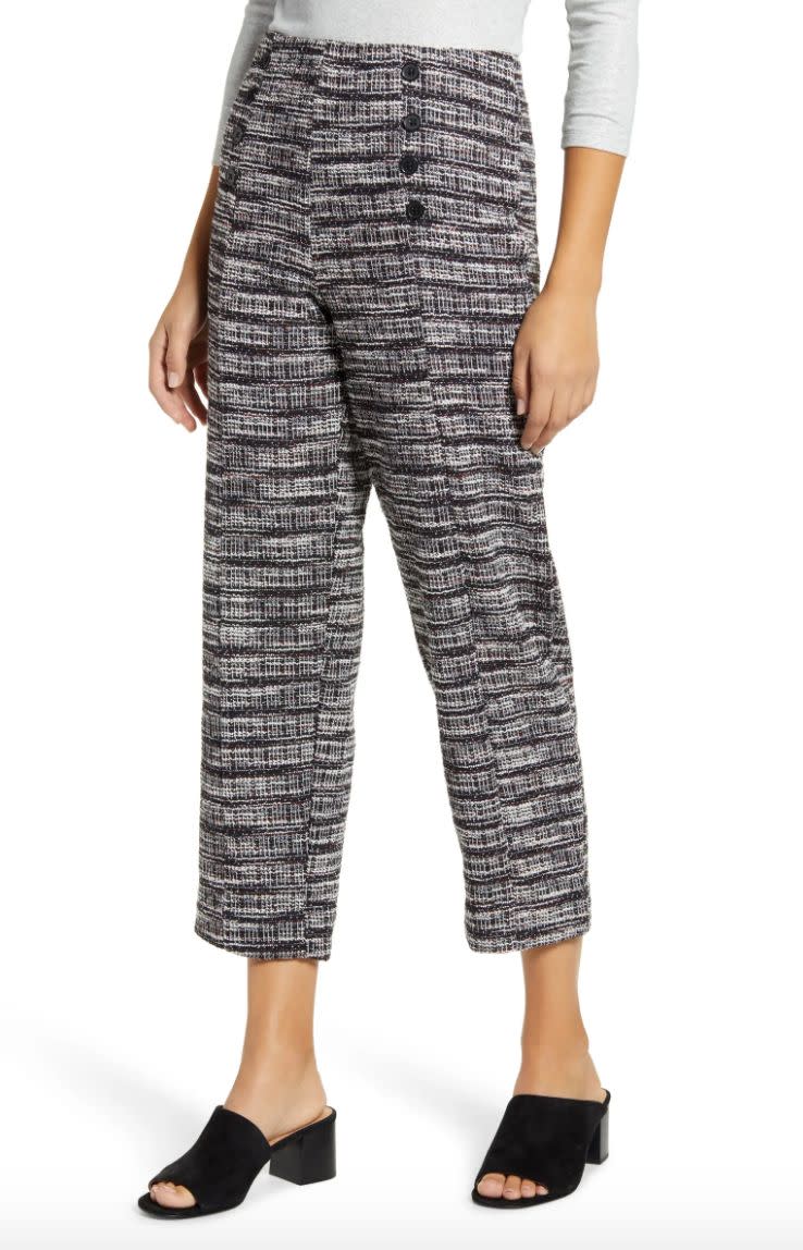 Don't let those buttons fool you &mdash; they're purely decorative. These pants come in sizes XS to XL. <a href="https://fave.co/2CGvgl5" target="_blank" rel="noopener noreferrer">Find them for $68 at Nordstrom</a>.