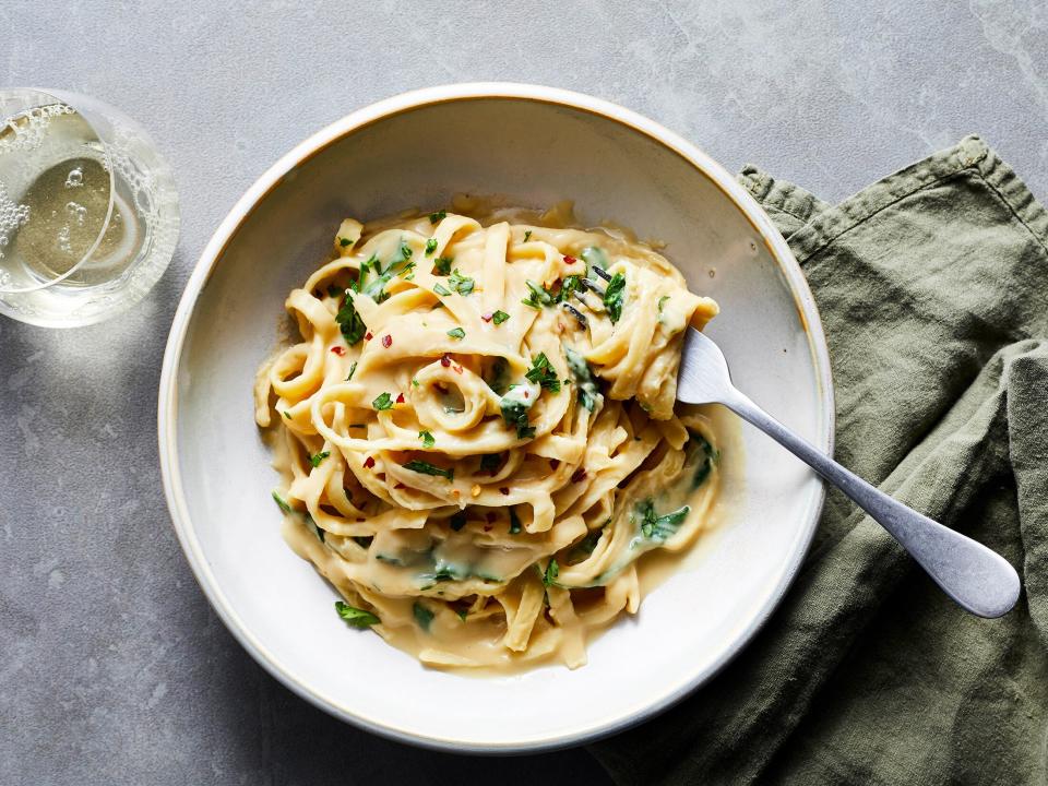 Creamy White Bean Fettuccine Alfredo