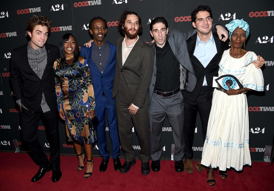 Robert Pattinson, Taliah Webster, Barkhad Abdi, Ben Safdie and Buddy Duress attend "Good Time" New York Premiere at SVA Theater on August 8, 2017 in New York City.