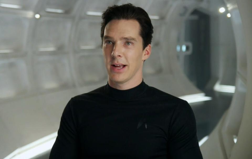 A picture of Benedict Cumberbatch in "Star Trek Into Darkness."