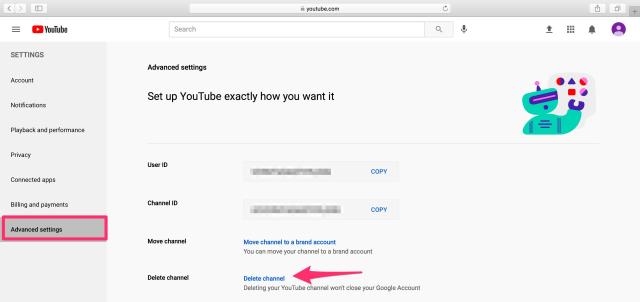 How to delete your  channel and permanently erase its