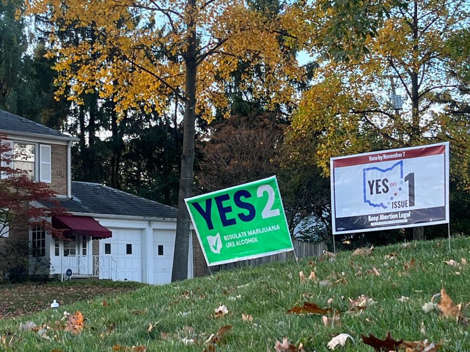 Ohioans voted yes on Issue 2, legalizing recreational marijuana for adults 21 and older.