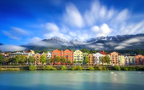 Innsbruck is the pretty gateway to the Alps - Credit: Getty