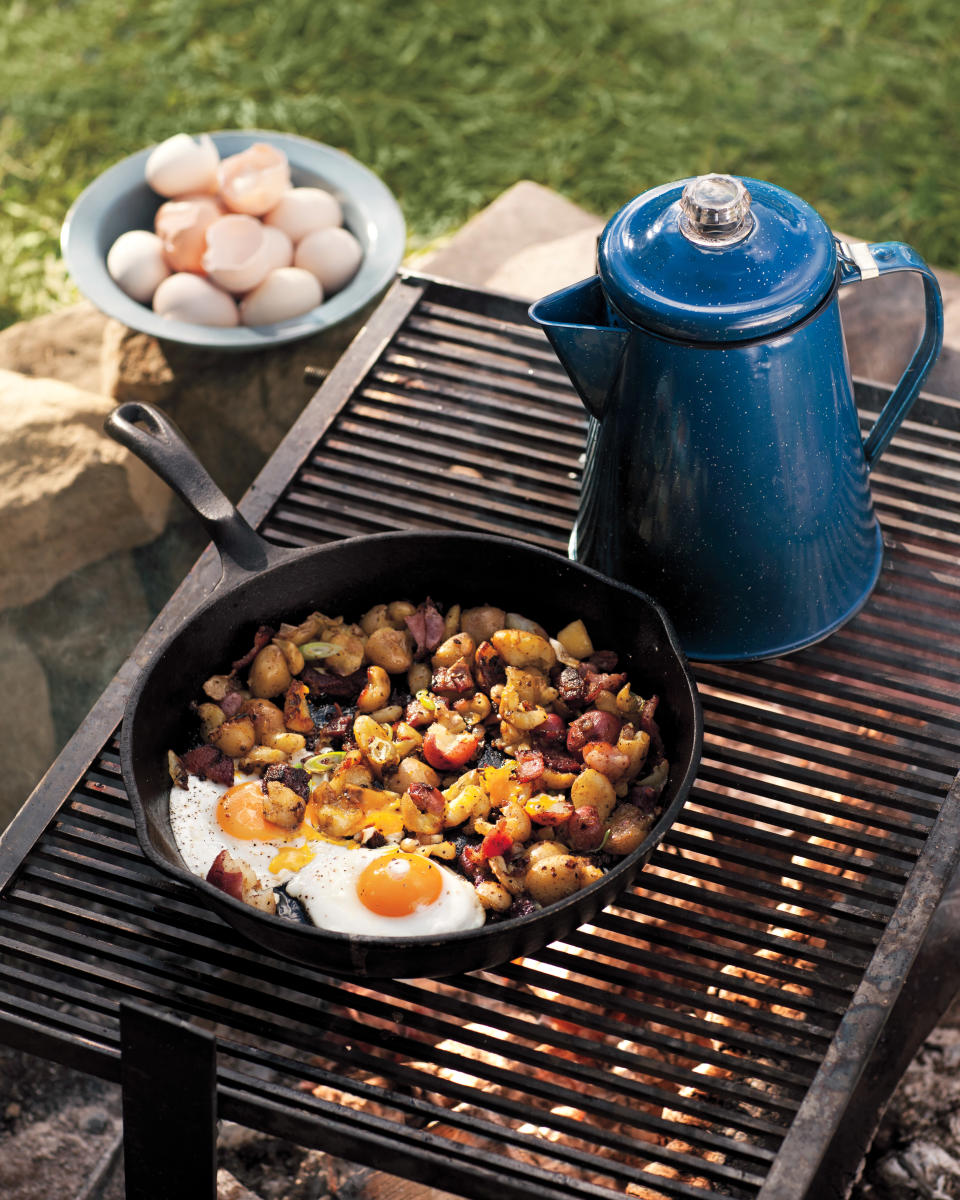 The Outdoorsman: Eggs and Potato Hash with Bacon