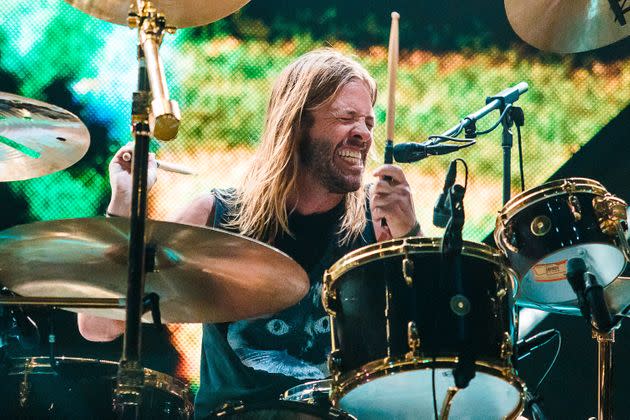 Taylor Hawkins performing in São Paulo in 2018. (Photo: Mauricio Santana via Getty Images)