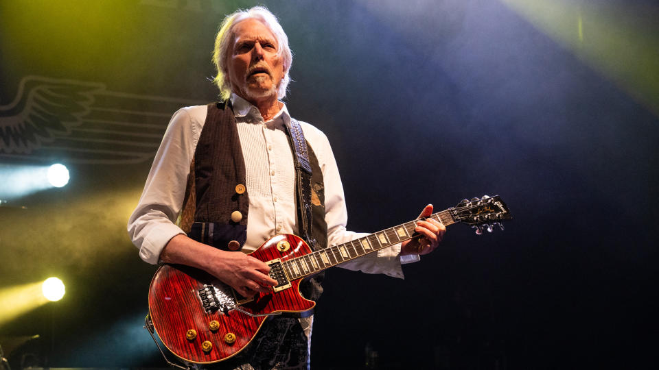 Scott Gorham performs with Black Star Riders pat O2 Shepherd's Bush Empire on February 26, 2023 in London