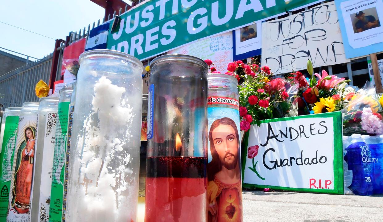 Family of Andres Guardado allege he was killed as result of police gang initiation (AFP via Getty Images)