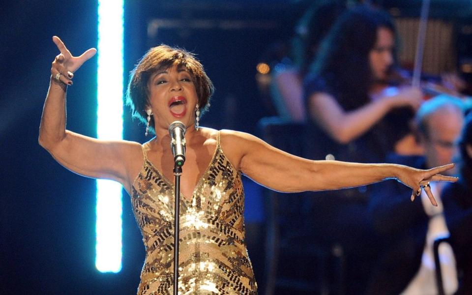 CARDIFF, WALES - SEPTEMBER 29: Dame Shirley Bassey performs during Welcome To Wales at Millennium Stadium on September 29, 2010 in Cardiff, Wales.  - Eamonn McCormack/WireImage