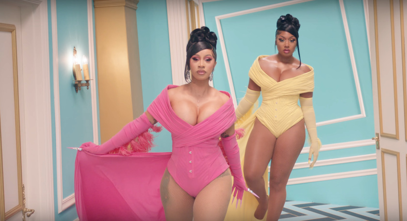 A still from Cardi B and Megan Thee Stallion's single "WAP"