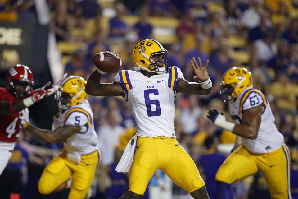 Brandon Harris started 15 games over three seasons at LSU. (AP Photo/Gerald Herbert)