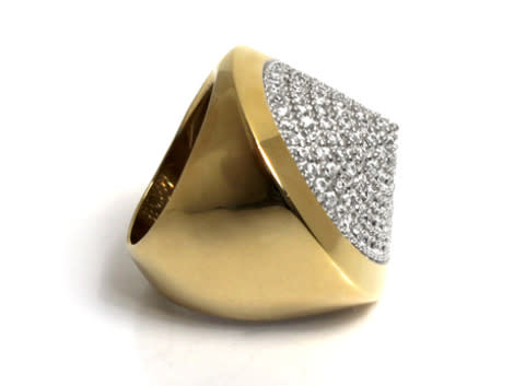 Noir Jewelry Pavé Cone Pyramid Ring