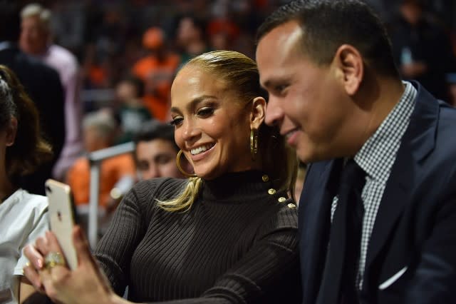 The couple attended the Miami Hurricanes game on Monday night.