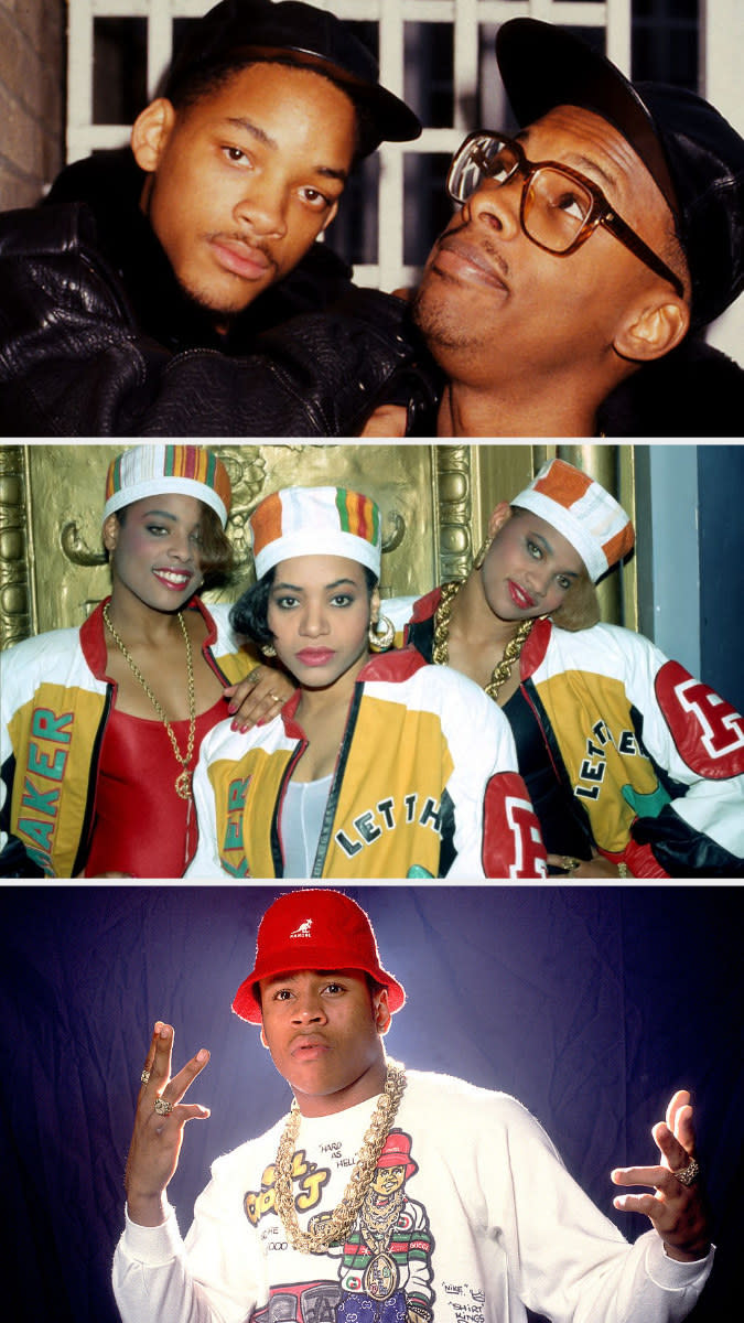 Smith and Jazzy Jeff in late '80s; Salt-N-Pepa in the late '80s; LL Cool J in the late '80s