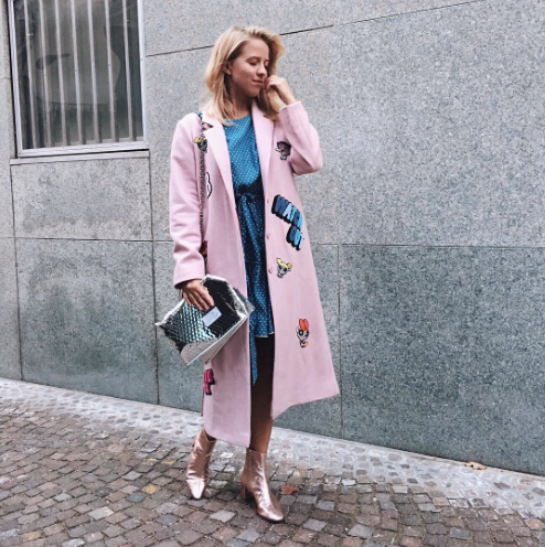 This patch coat is everything! Can you spot the Powerpuff Girls? 