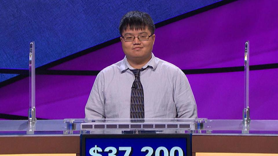 <p>Arthur Chu, an insurance compliance analyst from Cleveland, Ohio, kickstarted a pop culture frenzy during his 11-game streak in 2014, which netted him $297,200. Chu’s aggressive, game theory-fueled style of play, in which he hopscotched around the board in search of Daily Doubles rather than playing through each category in linear fashion, scandalized <em>Jeopardy! </em>Nation, which denounced him as everything from “smug” to “evil” to “an emotionless villain.” Chu embraced the title of <em>Jeopardy! </em>Villain, <a href="https://www.theguardian.com/tv-and-radio/2014/feb/24/arthur-chu-jeopardy-misunderstood-mastermind-game-theory" rel="nofollow noopener" target="_blank" data-ylk="slk:saying;elm:context_link;itc:0" class="link ">saying</a>, “I’m just up there being a machine, playing the game. Mowing through the questions mechanically with this detached mien like a crazy person. That is not the most likable side of me.” After <em>Jeopardy!</em>, Chu gained renown as a writer, speaking out about nerd culture and stridently opposing the Gamergate movement. </p>