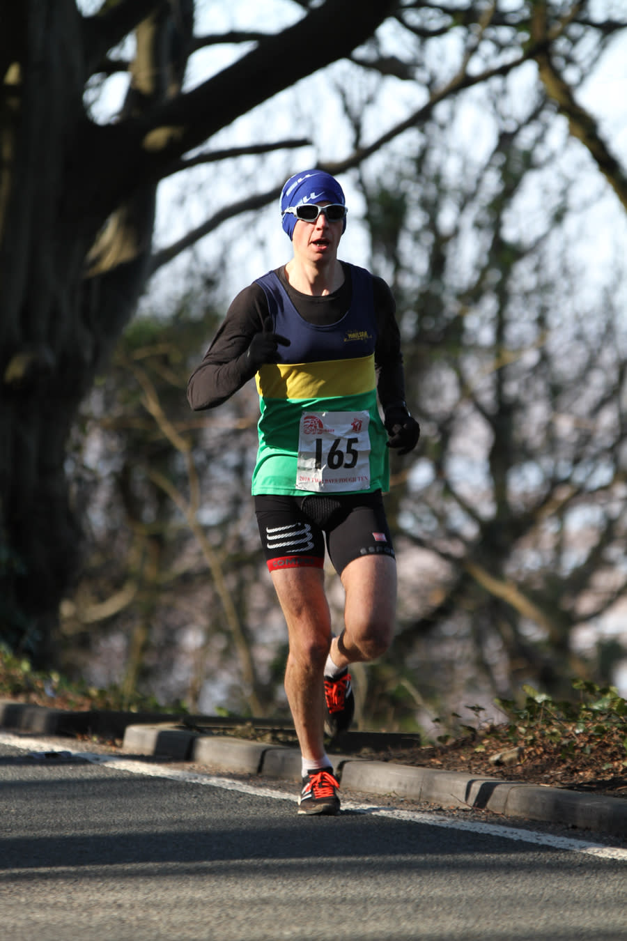 The ultra-marathron runner (pictured before he became unwell) was once too exhausted to get out of the bath. Several months on, he is planning his next race. (Supplied: Luke Hanson)