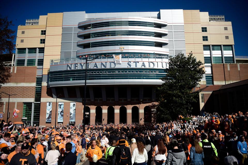 Make sure you download your tickets so you don't hold up the line at Neyland Stadium.