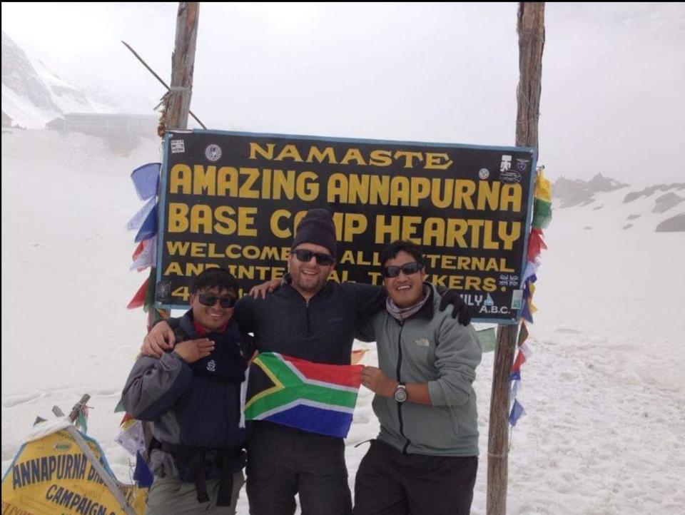 Guy Golan at the Annapurna Base Camp. Photo: supplied