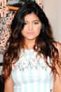 <p>Kylie Jenner shows off her curls in November 2013.</p>