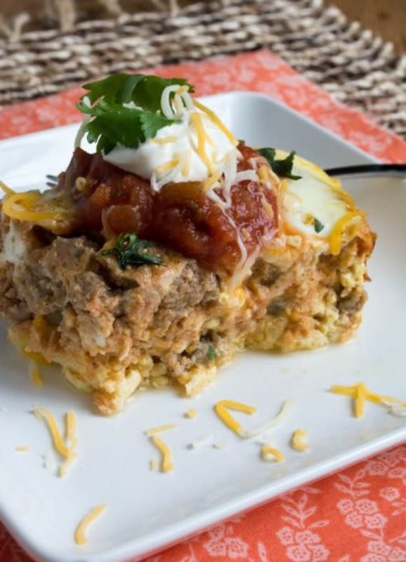 <p>Slow cook or bake this keto Mexican breakfast casserole. Make it on the weekend for an easy breakfast that everyone can just help themselves with throughout the week.</p><p><strong>Get the recipe: <a href="https://www.sugarfreemom.com/recipes/crock-pot-mexican-breakfast-casserole-low-carb-gluten-free/" rel="nofollow noopener" target="_blank" data-ylk="slk:Slow Cooker Keto Mexican Breakfast Casserole;elm:context_link;itc:0;sec:content-canvas" class="link ">Slow Cooker Keto Mexican Breakfast Casserole </a></strong></p>