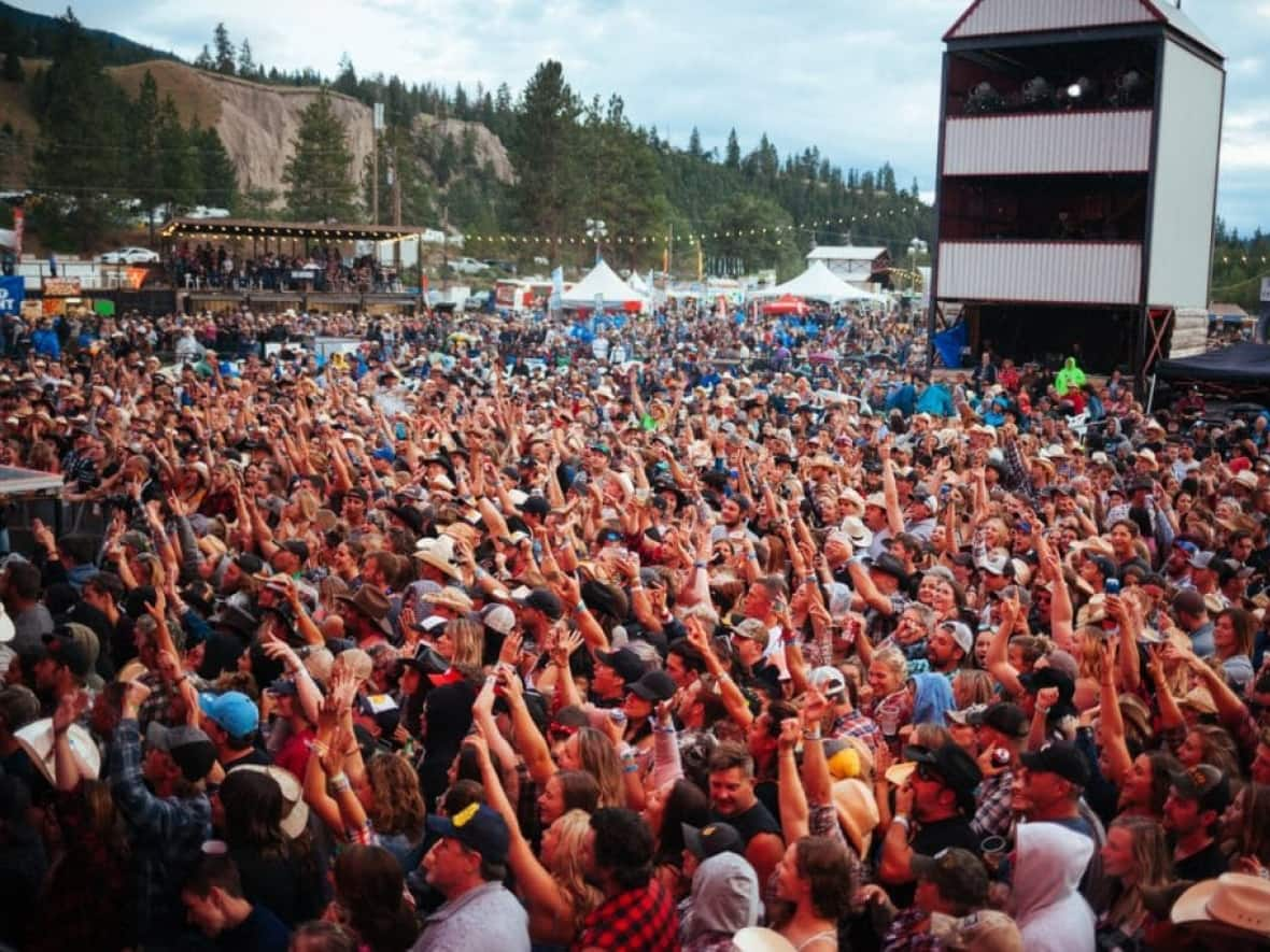 The Rockin' River Music Fest, which has been going since 2015 in the B.C. Interior city of Merritt, will not return in 2023, according to event organizers. (Rockin' River Music Fest - image credit)