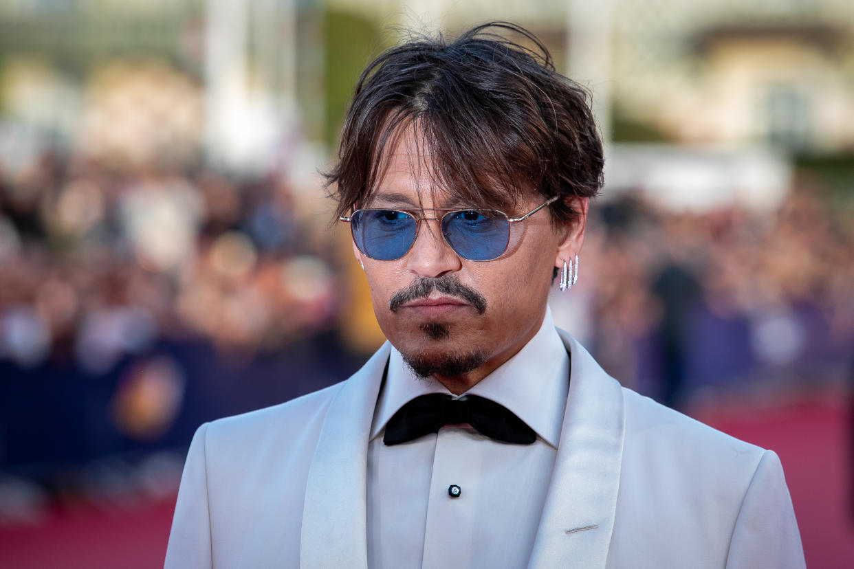 DEAUVILLE, FRANCE - SEPTEMBER 08: Actor Johnny Depp attends the "Waiting For The Barbarians"  Premiere during the 45th Deauville American Film Festival  on September 08, 2018 in Deauville, France. (Photo by Marc Piasecki/WireImage)