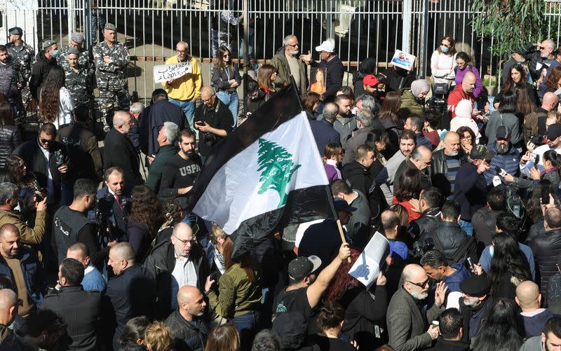 A protest for Families of the victims of the 2020 Beirut port explosion