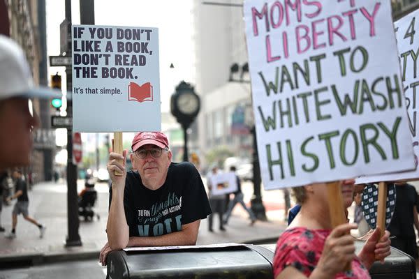 Protest against Moms For Liberty