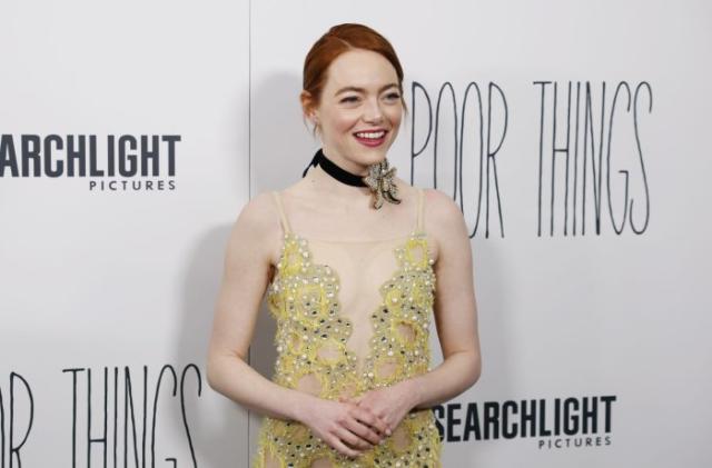 Emma Stone, Mark Ruffalo attend 'Poor Things' premiere in NYC