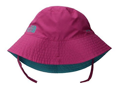 Get it on <a href="https://www.zappos.com/p/the-north-face-kids-baby-sun-bucket-infant-petticoat-pink-blue-curacao/product/8064287/color/731710" target="_blank">Zappos</a>, $20.