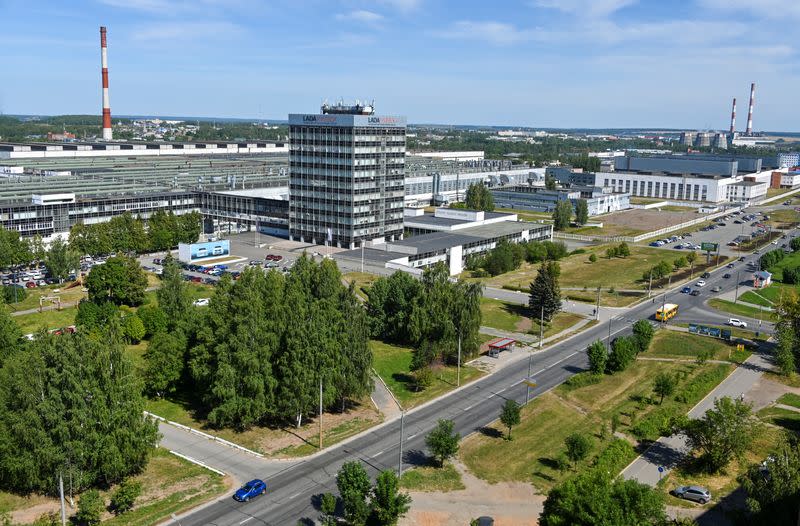 A general view of Lada Izhevsk automobile manufacturing plant in Izhevsk