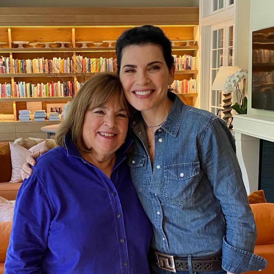 <p>Ina Garten/Instagram</p> Ina Garten and Julianna Margulies at the celebrity chef