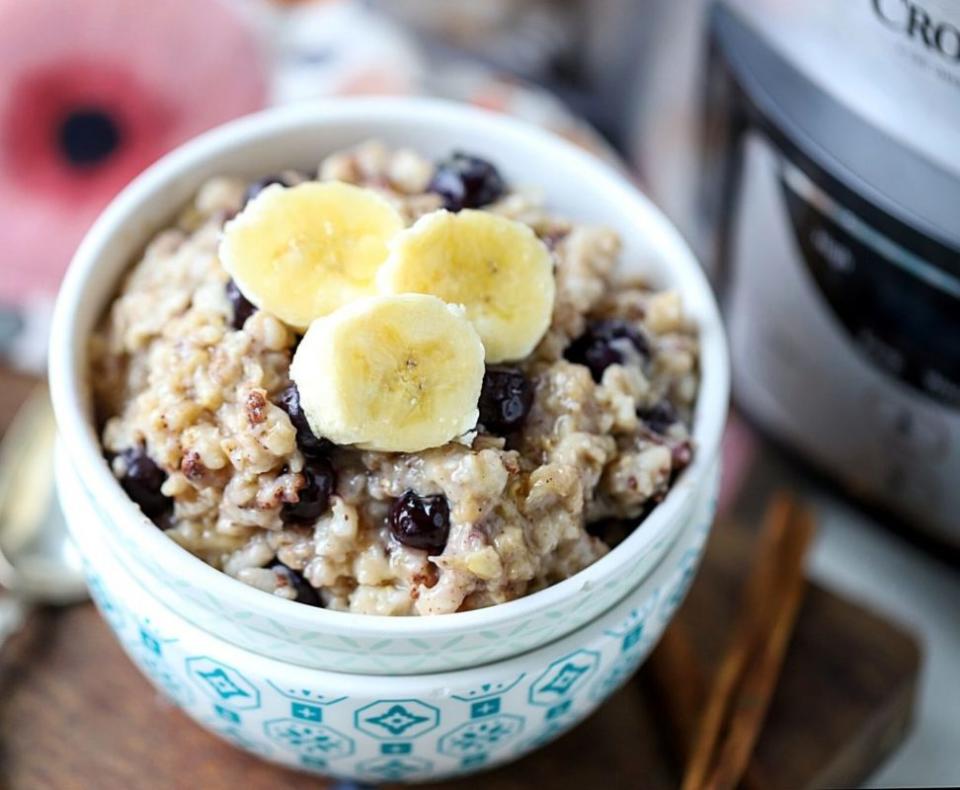 <p>Suburban Simplicity</p><p><strong>Get the recipe:<a href="https://www.suburbansimplicity.com/blueberry-crockpot-oatmeal/" rel="nofollow noopener" target="_blank" data-ylk="slk:Blueberry Crock Pot Oatmeal;elm:context_link;itc:0;sec:content-canvas" class="link "> Blueberry Crock Pot Oatmeal</a></strong></p>