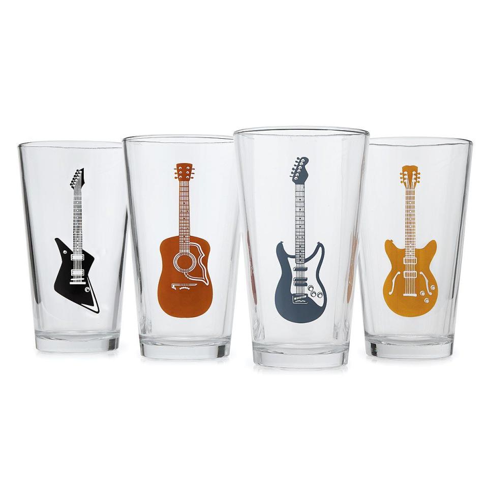 Guitar Glasses - Set of 4