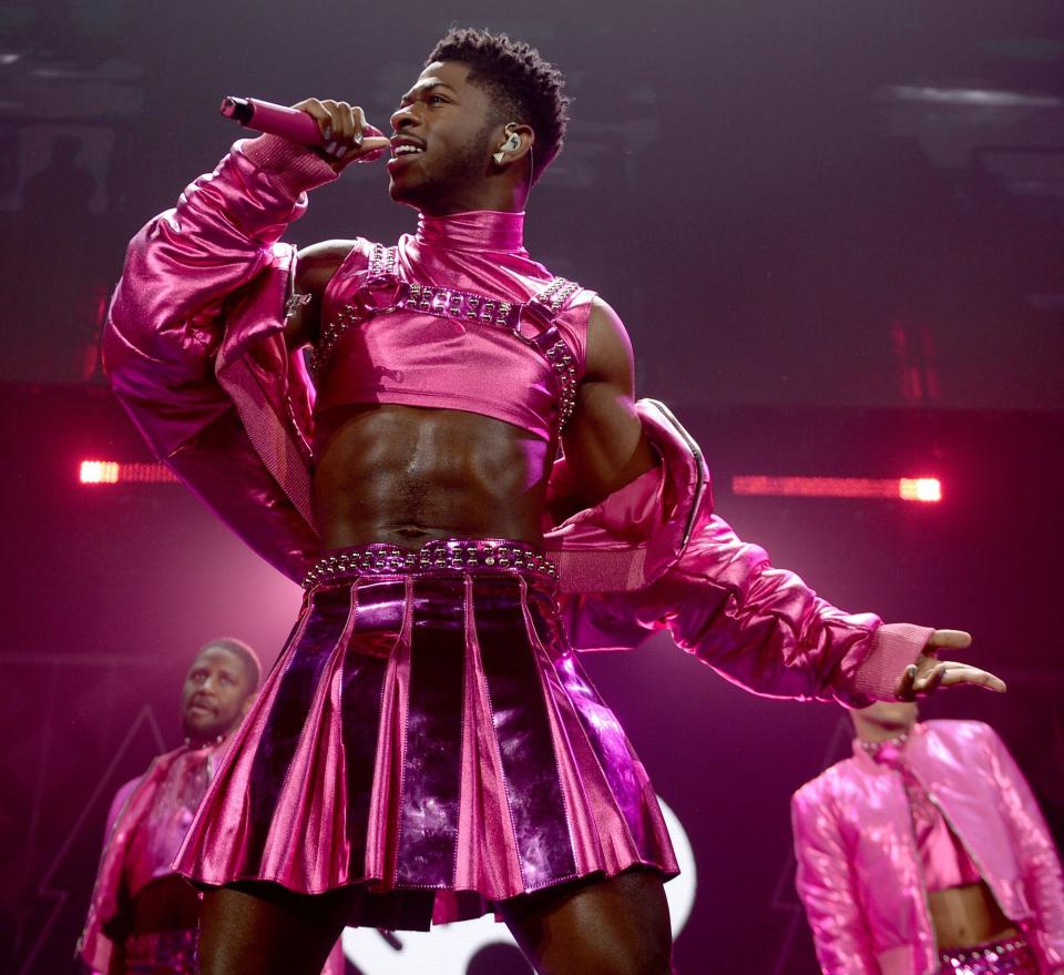 Lil Nas X performs onstage during iHeartRadio 103.5 KISS FM’s Jingle Ball 2021 Presented by Capital One at Allstate Arena on December 7, 2021 in Chicago, Illinois