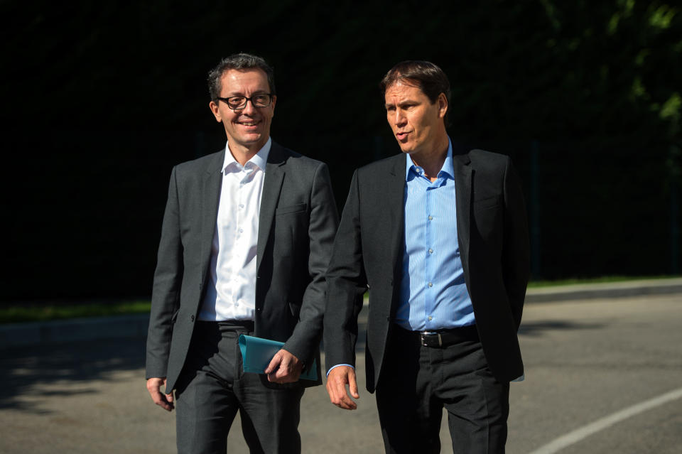 Garcia et Eyraud confortés par McCourt (AFP).