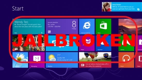 Windows 8 被成功完美越獄，可以安裝 Windows Store 外的應用軟件！