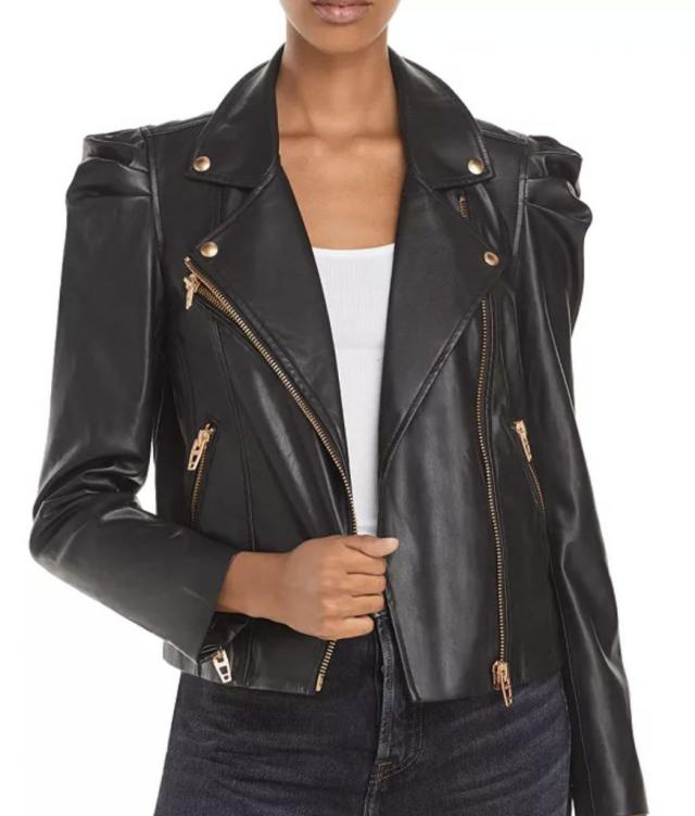 TOPSHOP - Faux leather biker jacket – Beyond Marketplace