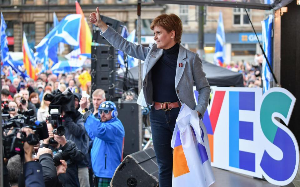 Nicola Sturgeon has pushed hard for a second Independence referendum - Jeff J Mitchell/Getty Images