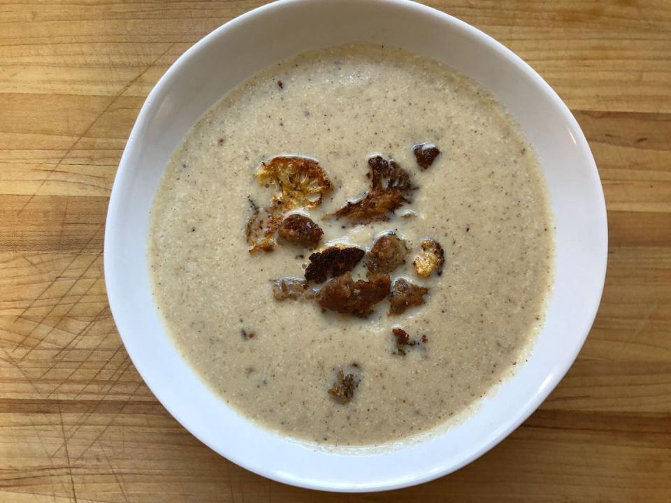 Creamy Sausage and Cauliflower Soup