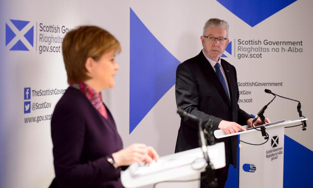 Nicola Sturgeon and Mike Russell